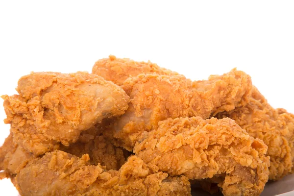 Fried Chicken Closeup on White — Stock Photo, Image