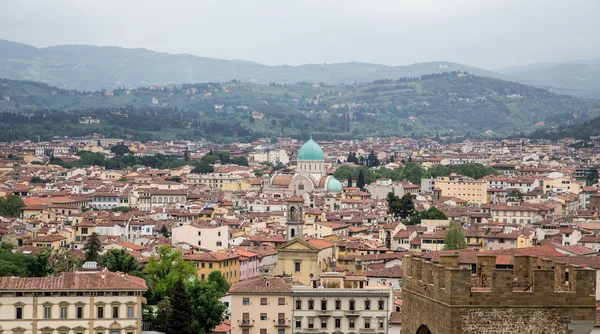 Green Domes on Florence Church — Stock Photo, Image