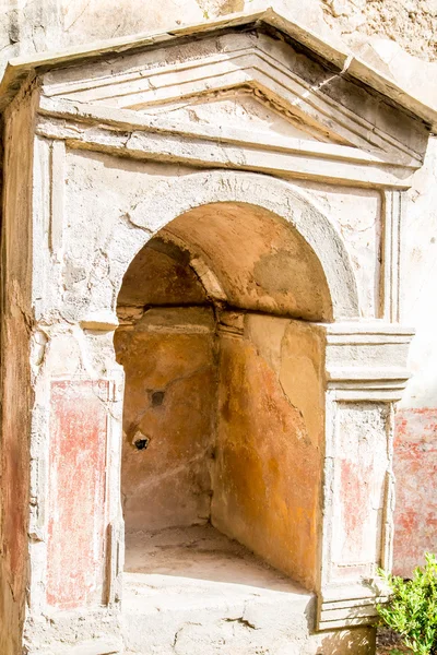 Plaster Alcove in Old Pompeii — Stock Photo, Image