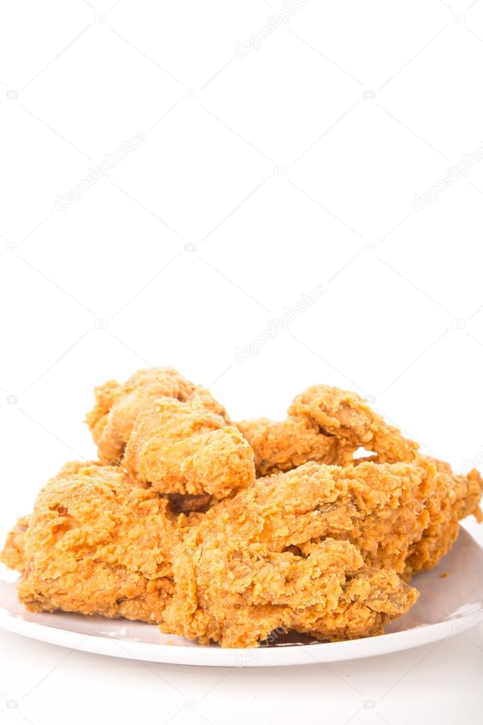 Fried Chicken Isolated Vertical