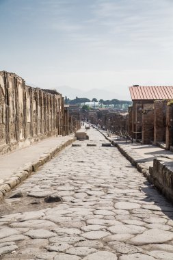 Pompei antik cadde vesuvius doğru
