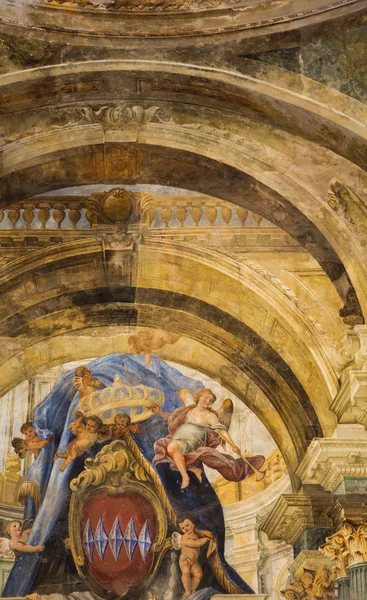 Vecchia pittura sulla parete della chiesa — Foto Stock