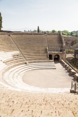 Pompei'nin amfitiyatro sahne görünümünü
