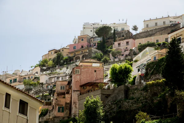 Homes on Steep Positano Hill — Stock Photo, Image