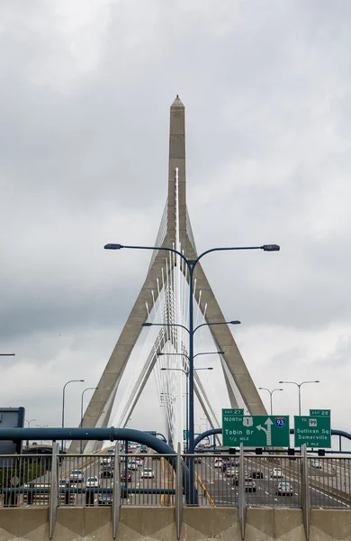 Most wiszący w Bostonie — Zdjęcie stockowe
