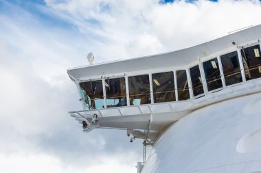 Captains Bridge on Cruise Ship clipart