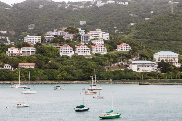Boats and Resorts in St Thomas — Stock Photo, Image