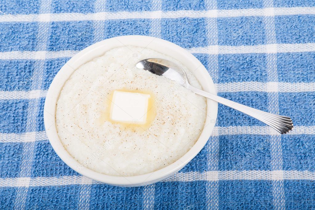 Bowl of Grits with Melting Butter