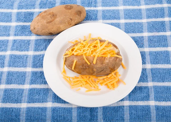 Baked Potato with Cheese — Stock Photo, Image