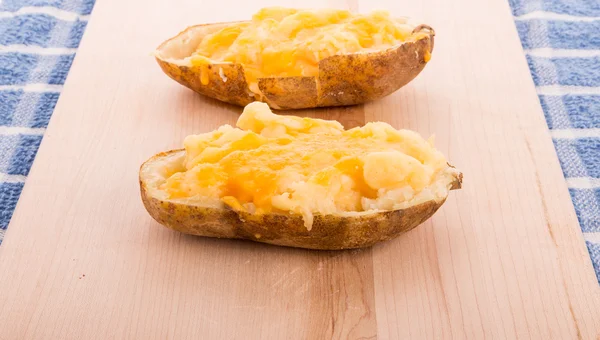 Twice Baked Cheesy Potatoes — Stock Photo, Image