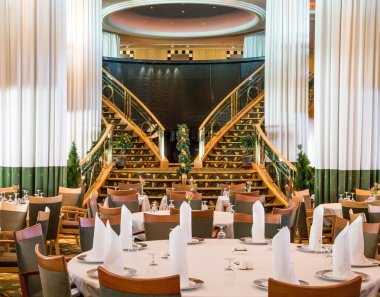 boş cruise gemisi yemek odası