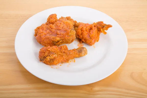 Hot Buffalo Style Fried Chicken — Stock Photo, Image