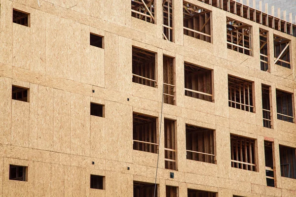 Wood Sheathing on Apartment Construction — Stock Photo, Image