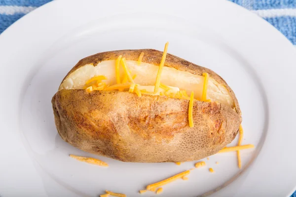 Hot Potato with Butter and Cheese — Stock Photo, Image