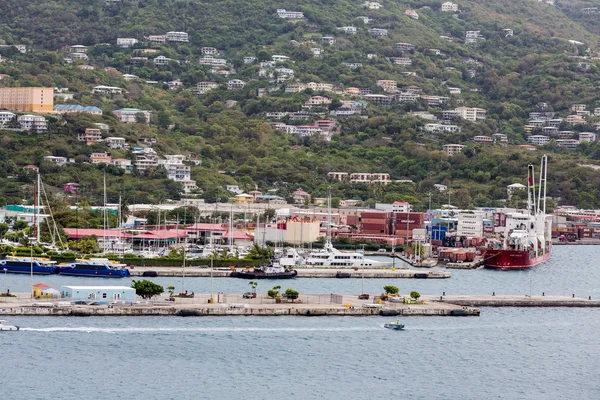 Busy Port in an Industrial Harbor — Stock Photo, Image