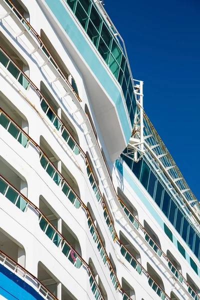 Decks on Curving Bulkhead of Cruise Ship — Stock Photo, Image