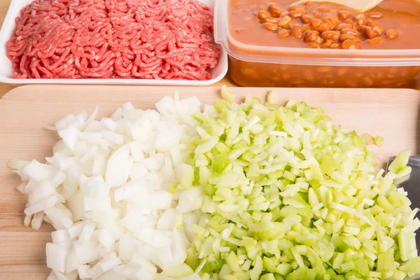 Chili Ingredients — Stock Photo, Image