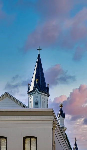 Steeple en la Iglesia de Savannah — Foto de Stock