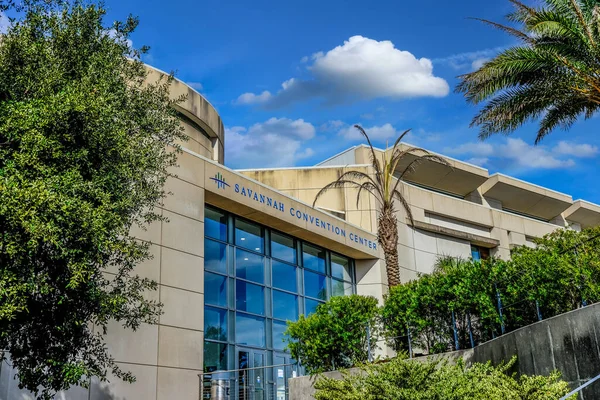 Entrance to Savannah Convention Center Стокове Зображення