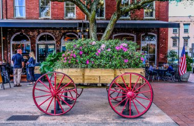 Flower Cart at City Market in Savannah