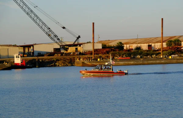 Guarda Costeira dos EUA em Savannah River — Fotografia de Stock