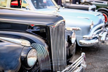 Klasik Packard 'ın far ışığı