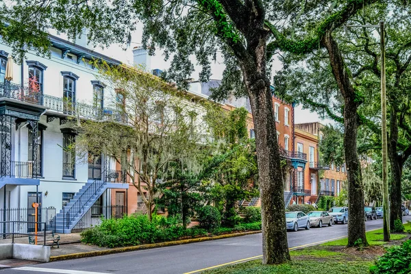 Maisons de ville sur Savannah Street — Photo