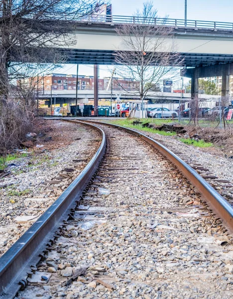 アトランタ中心街を通る鉄道線路 — ストック写真