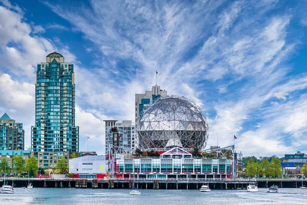 Vancouver British Columbia Квітня 2022 Science World Науковий Центр Розташований — стокове фото