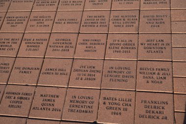 ATLANTA, GEORGIA - 21 Mart 2022: 1996 Olimpiyatları 'na kadar altyapıda meydana gelen büyük gelişmelerden sonra Atlanta, güneydoğudaki en büyük turizm merkezlerinden biri haline geldi..