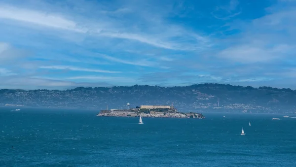 Alcatraz Haze Bahía San Francisco — Foto de Stock