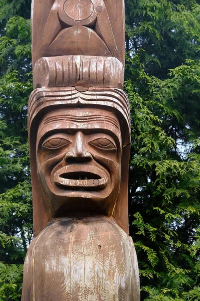 Totem Poles Vancouver Stanley Park Vancouver British Columbia Canada — Stock Photo, Image