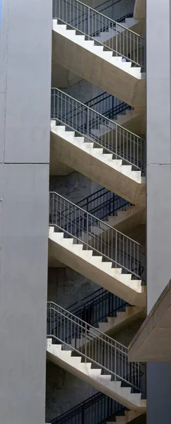 Open Concrete Stairs Parking Garage — 스톡 사진