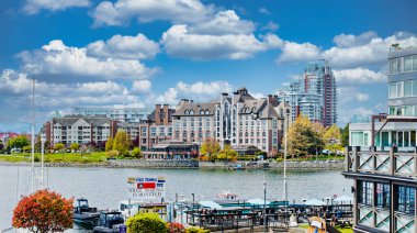 VICTORIA, BRITISH COLUMBIA - 28 Nisan 2022 Kanada 'nın British Columbia eyaletinin başkentidir..