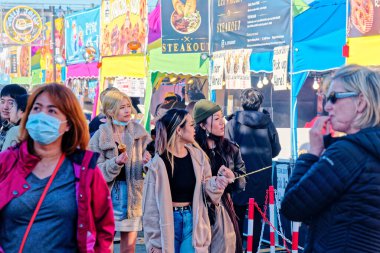 RICHMOND, BRITISH COLUMBIA - April 30, 2022 : Since 2000, the Richmond Night Market has grown into the largest Night Market in North America, attracting over 1 million visitors per year.