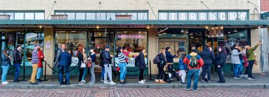 SEATTLE, WASHINGTON - May 2, 2022: In addition to technology, Seattle has a thriving tourism industry. Since the middle 90s, Seattle has experienced significant growth in the cruise industry.