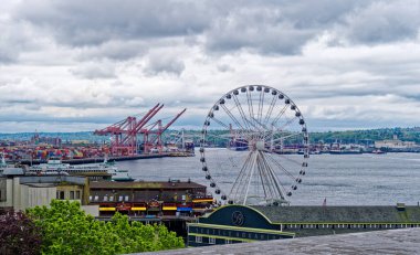 SEATTLE, WASHINGTON - May 2, 2022: In addition to technology, Seattle has a thriving tourism industry. Since the middle 90s, Seattle has experienced significant growth in the cruise industry.