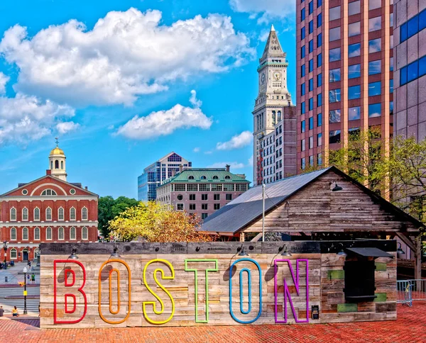 Boston Massachets Augustus 2022 Boston Een Van Oudste Steden Van — Stockfoto