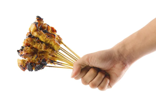 Fresh satay chicken — Stock Photo, Image