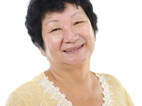 Asiatique senior femme — Photo