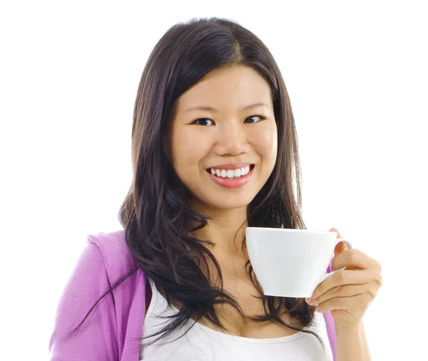 Питьевой чай или кофе — стоковое фото