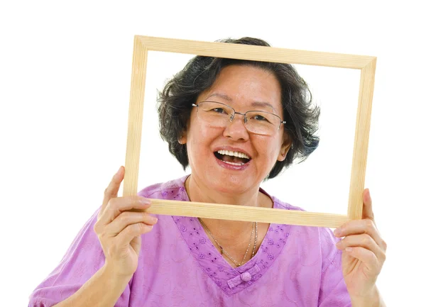 Fun senior woman — Stock Photo, Image