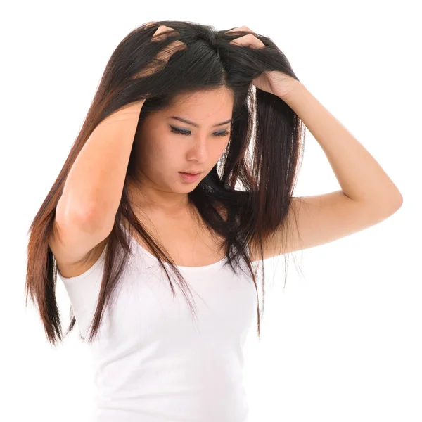 Проблема с волосами — стоковое фото