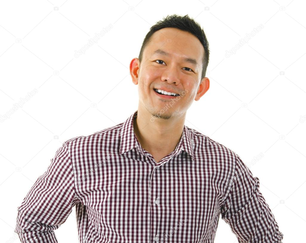 Casual Asian man