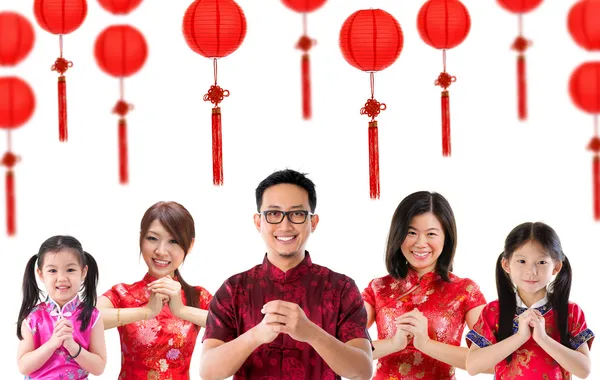 Grupo de saudação chinesa — Fotografia de Stock