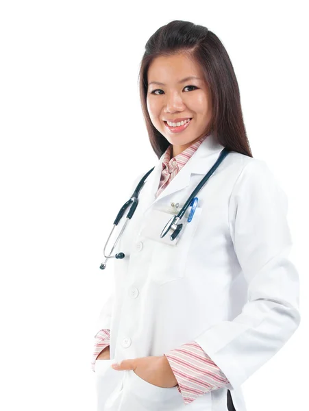 Sorrindo estudante de medicina do Sudeste Asiático — Fotografia de Stock