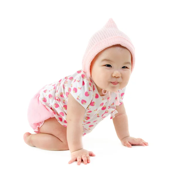 Six months old East Asian baby girl — Stock Photo, Image