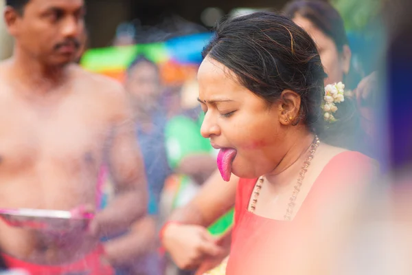 Hindu devoto feminino — Fotografia de Stock