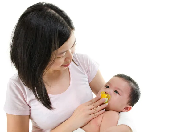 Confortante pianto bambino — Foto Stock