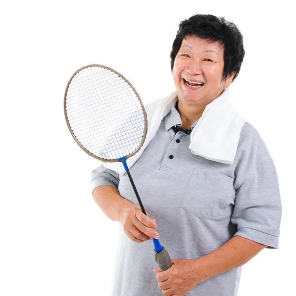 Active Asian senior — Stock Photo, Image